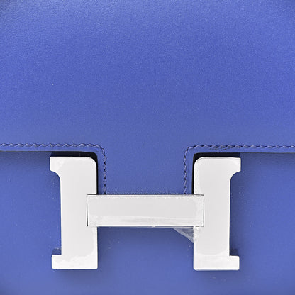 Hermes Tadelakt Constance 18 Bleu Electrique 22 of 23