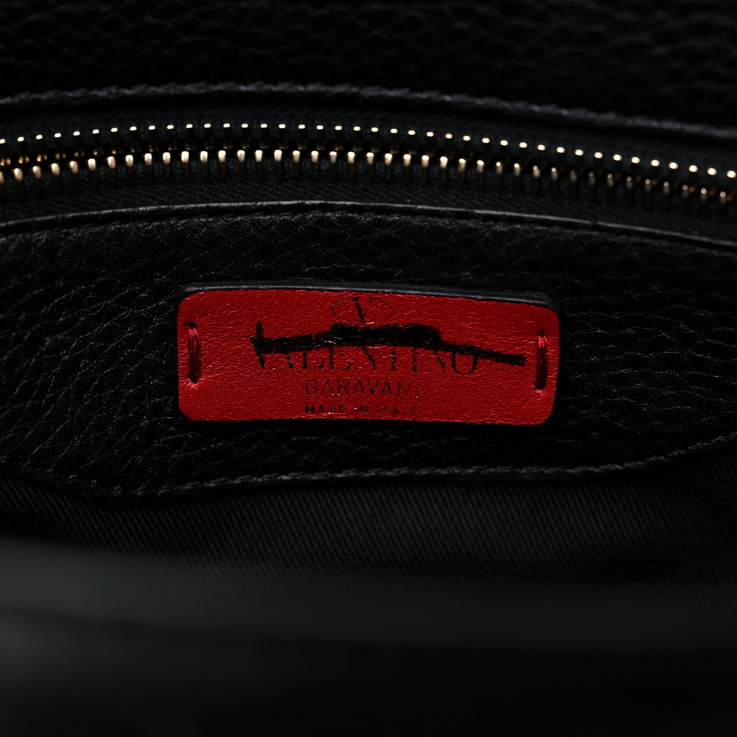 Valentino Garavani Pebbled Calfskin Rockstud Top Handle Shoulder Bag Black 6 of 11