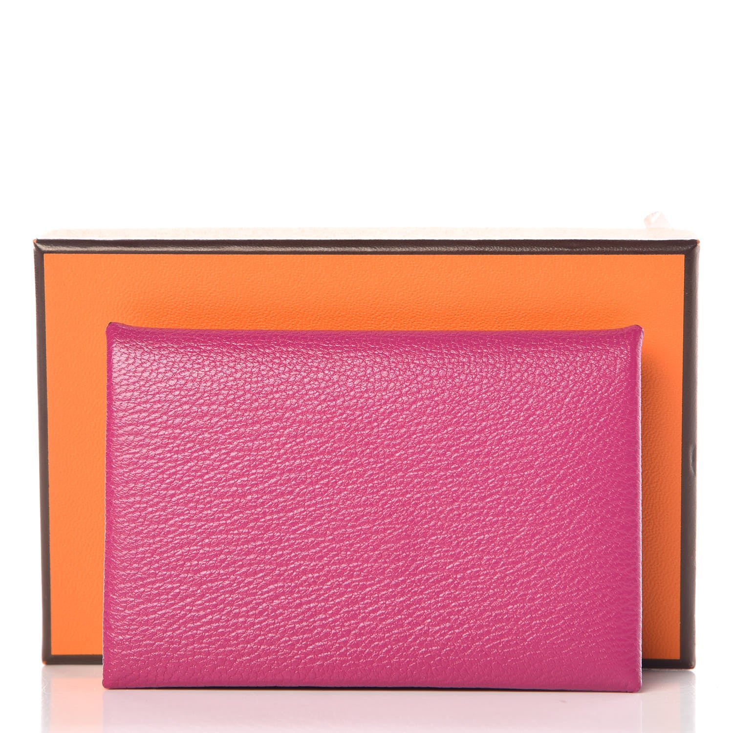 Hermes Chevre Mysore Calvi Card Case Rose Pourpre 9 of 9
