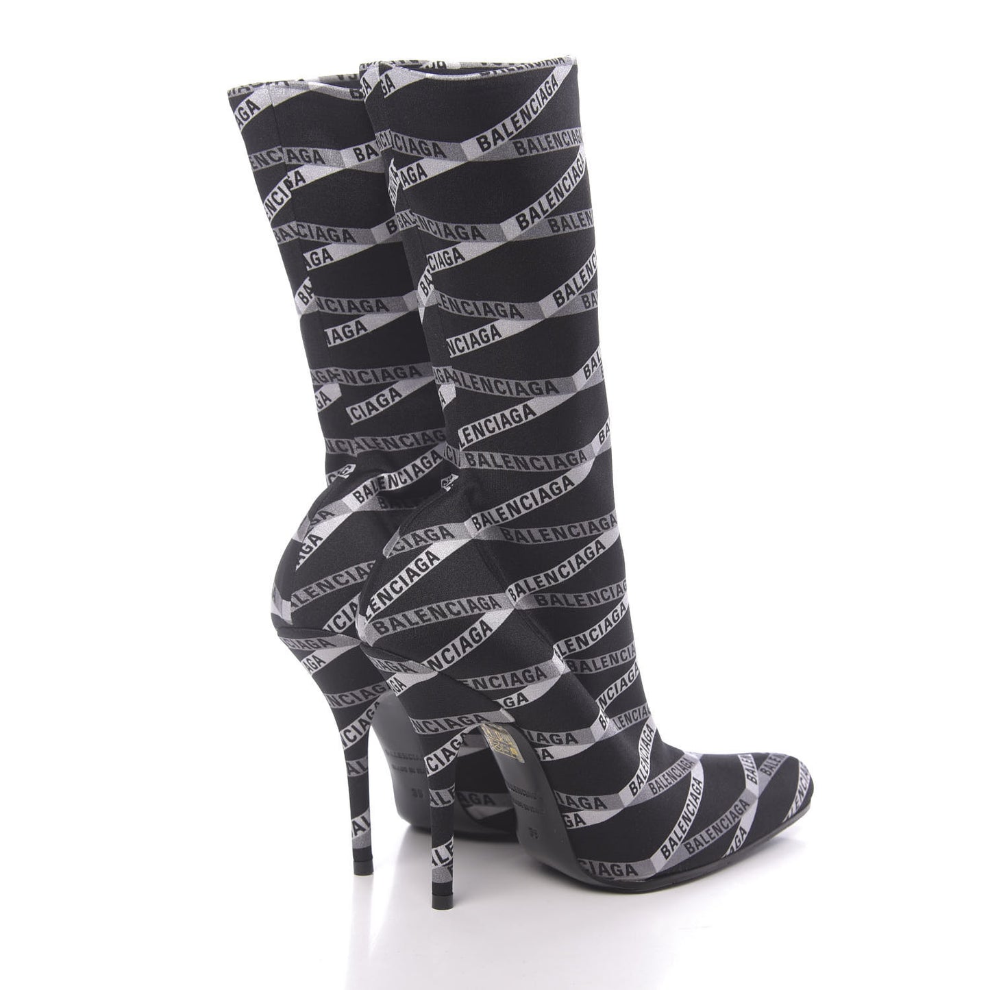Spandex Losange Monogram 110mm Booties 39 Gris Black