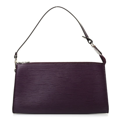 Louis Vuitton Epi Pochette Accessories 24 Cassis 1 of 9