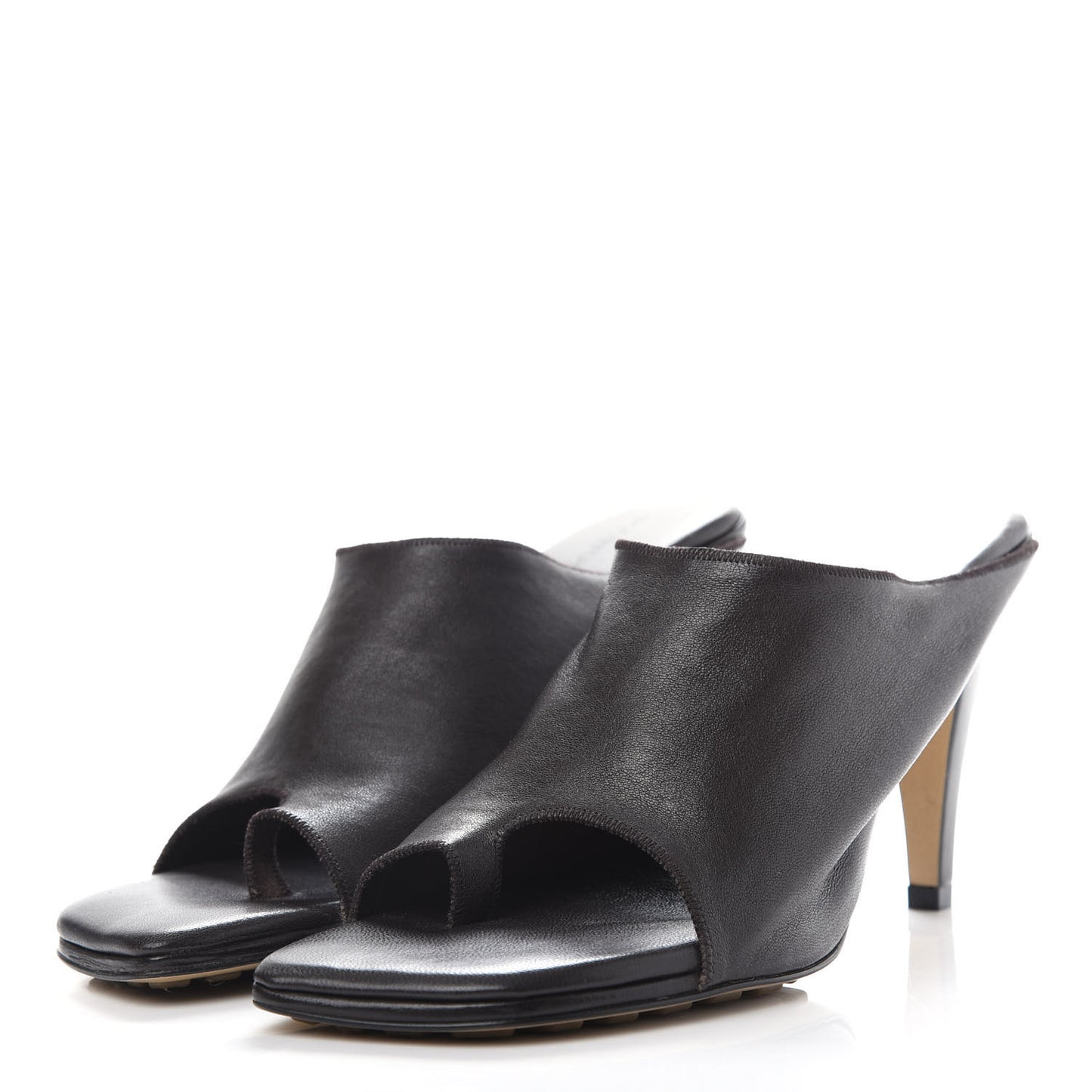 Nappa Flex Toe Ring Sandals 37 Fondente