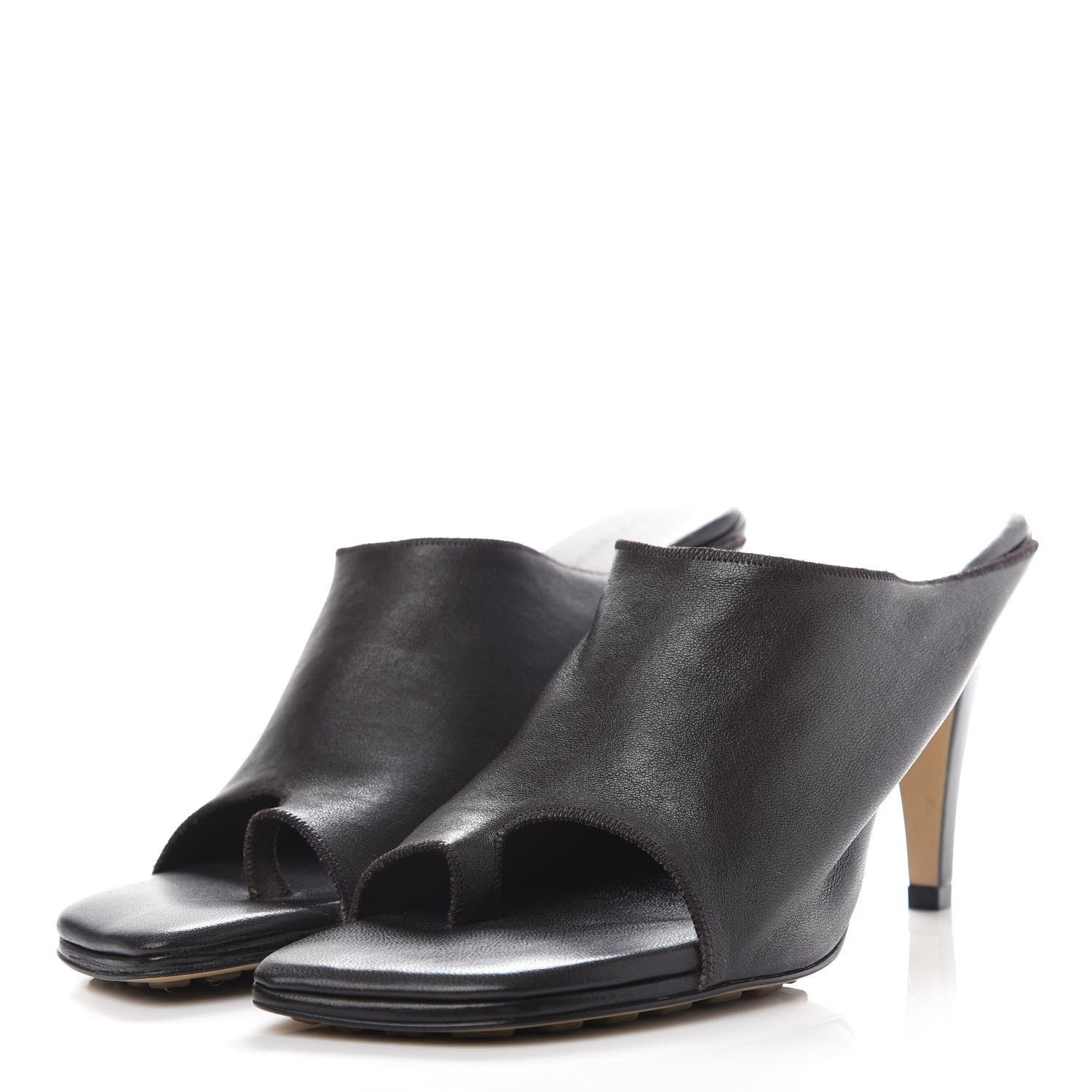 Bottega Veneta Nappa Flex Toe Ring Sandals 37 Fondente 3 of 10