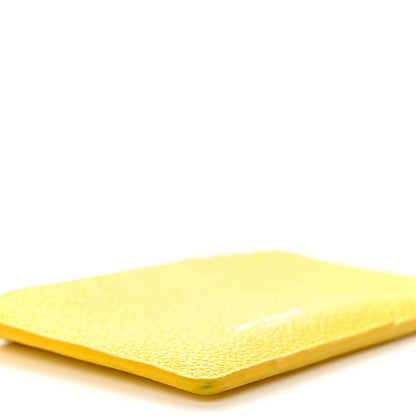 Saint Laurent Grained Calfskin 5 Fragments Zip Pouch Card Holder Sunflower 8 of 8