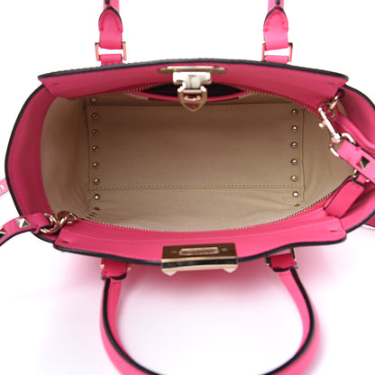 Valentino Garavani Vitello Mini Rockstud Double Handle Tote Peony 5 of 10