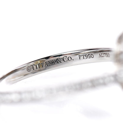 Tiffany Platinum 18K Yellow Gold Fancy Yellow Diamond Enchant Oval Engagement Ring 45 3.25 6 of 6