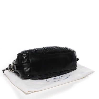 Prada Nappa Drapes Shoulder Bag Nero Black 5 of 28