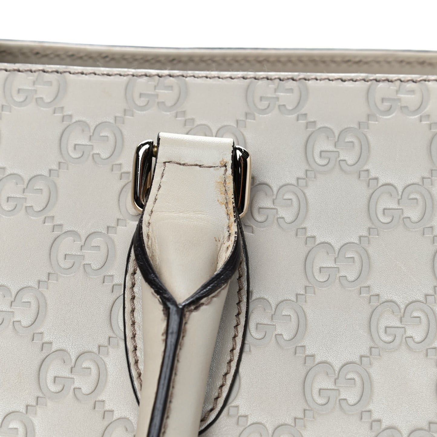 Guccissima Piston Tote Off White