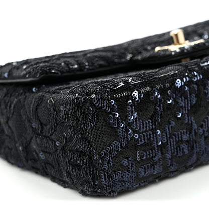 Chanel Sequin Quilted Small Single Flap Black 9 of 11