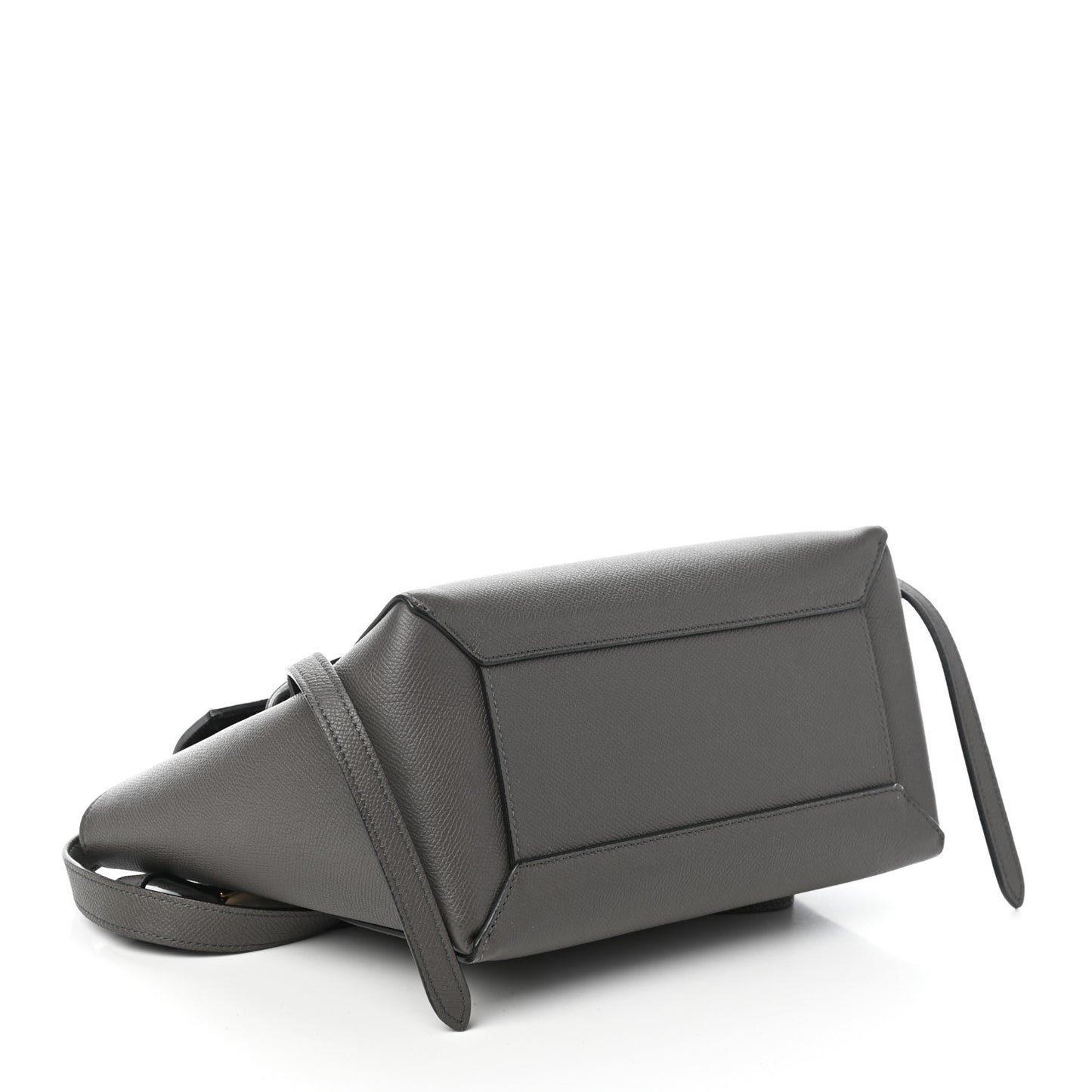 Grained Calfskin Micro Belt Bag Grey