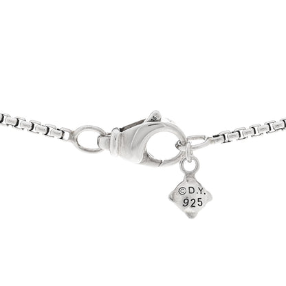 David Yurman Sterling Silver Diamond Pave 7mm Petite Albion Pendant Necklace 4 of 4