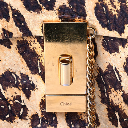Chloe Calfskin Leopard Print Mini Drew Shoulder Bag 5 of 5