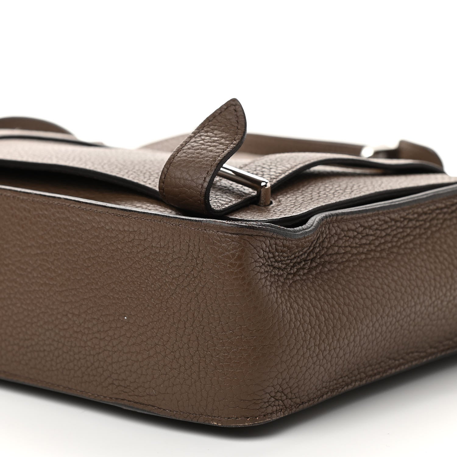 Hermes Taurillon Clemence Steve Caporal Messenger Cacao 9 of 9