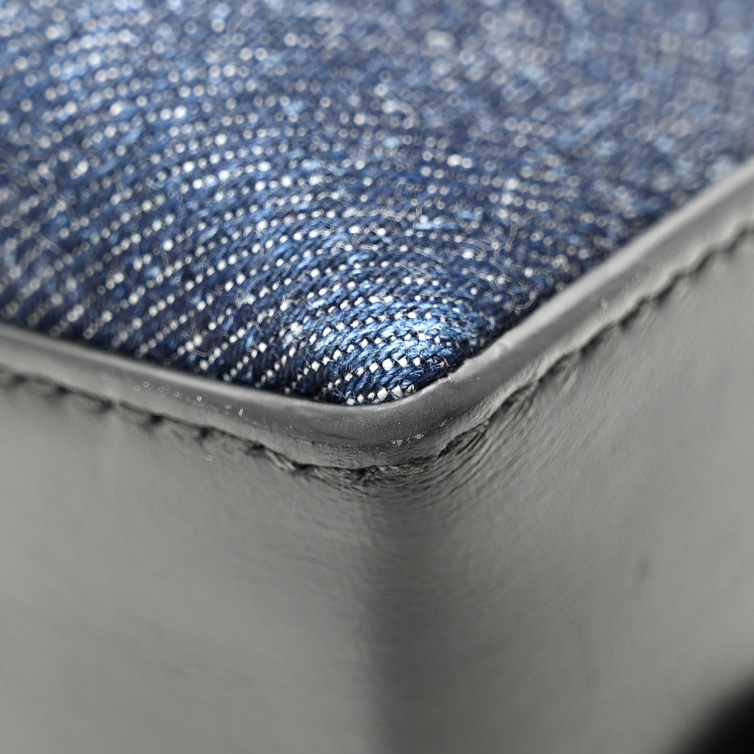 Alaia Denim Calfskin Medium Le Teckel Bag Bleu Denim 13 of 13