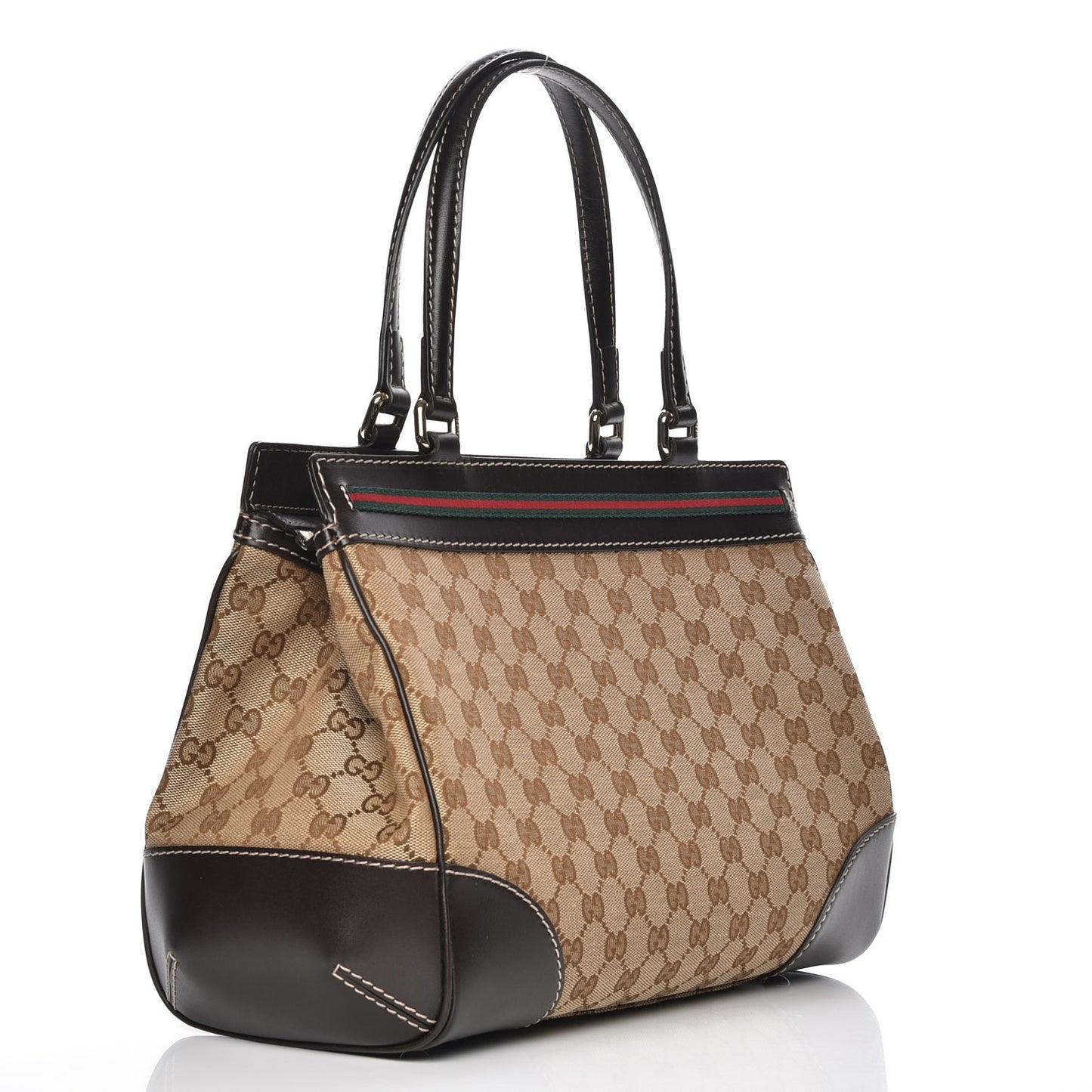 Monogram Medium Mayfair Tote Dark Brown