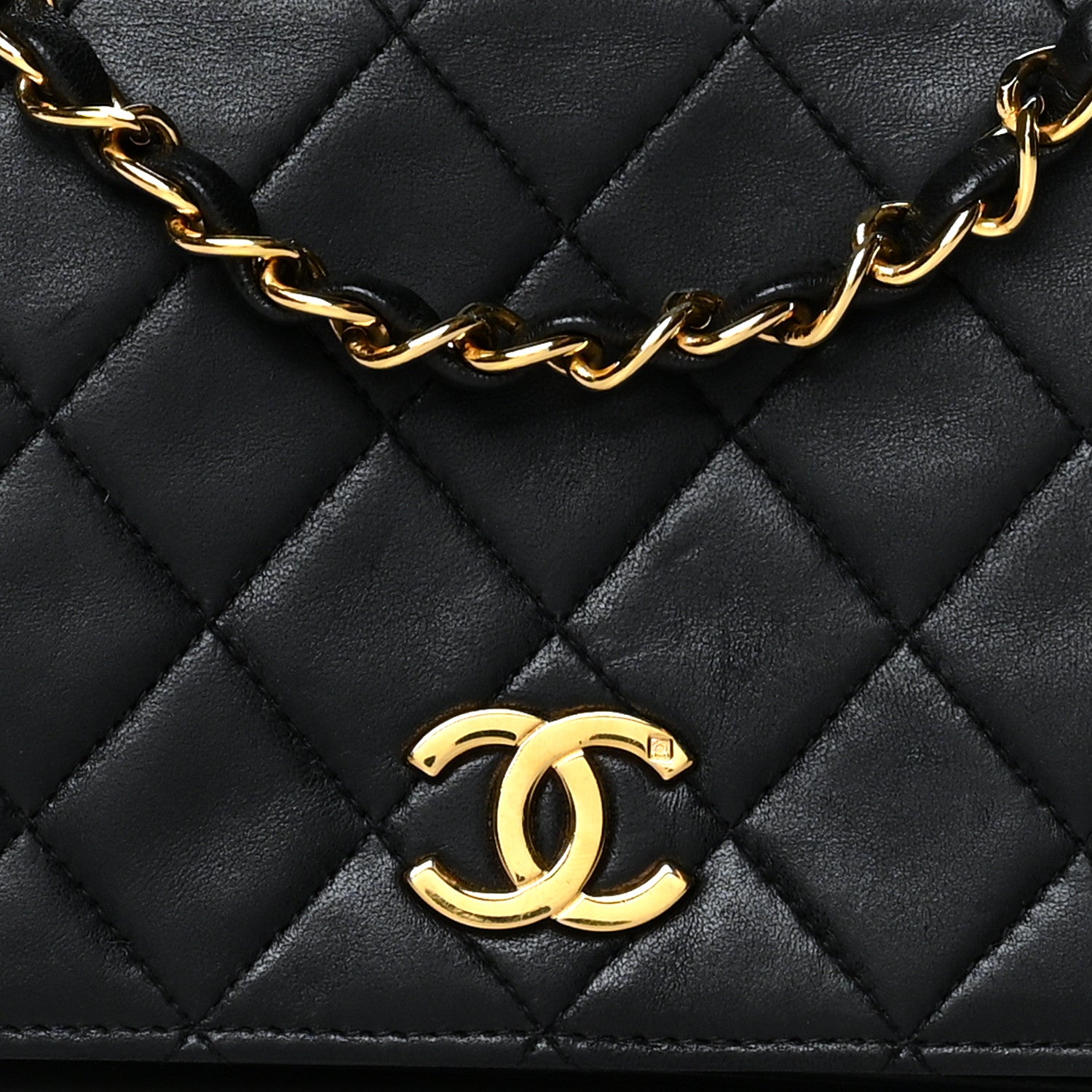 Chanel Lambskin Quilted Small Single Flap Black 7 of 10