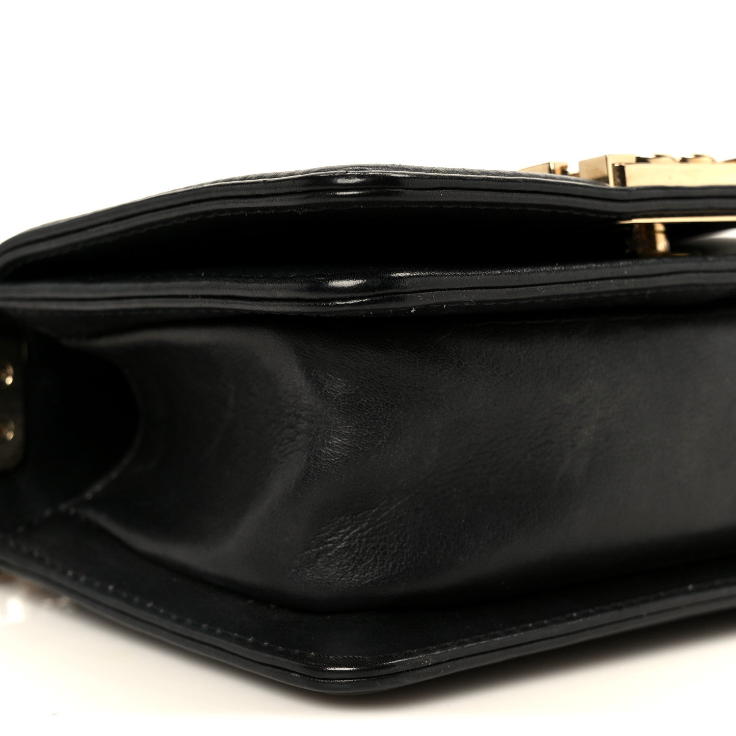 Chanel Lambskin Chevron Quilted Mini Boy Flap  Black 9 of 10