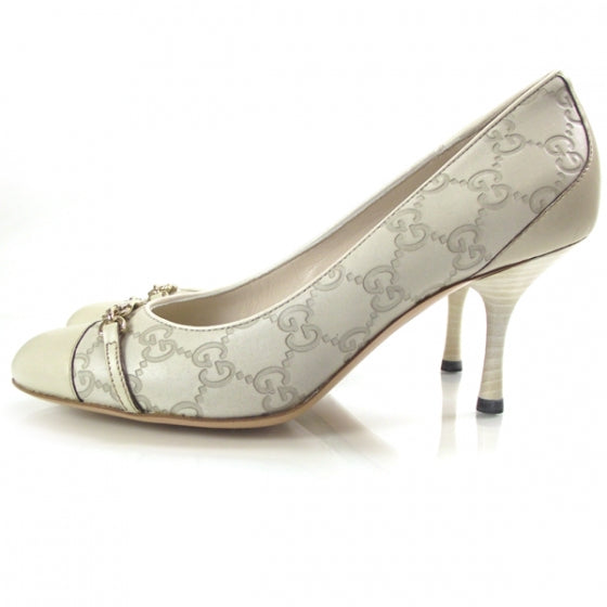 Gucci Guccissima Heels Ivory 37.5 2 of 9