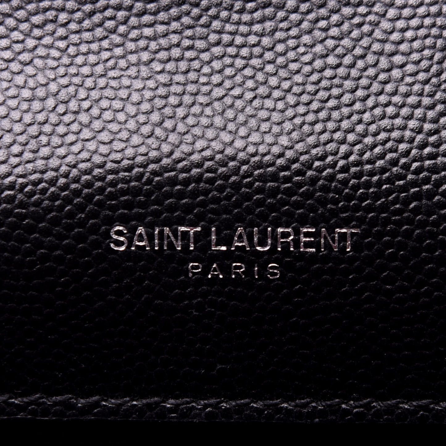 Grain De Poudre Medium Classic Monogram Kate Satchel Black