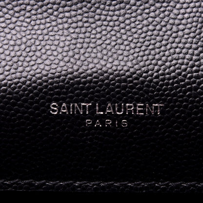 Saint Laurent Grain De Poudre Medium Classic Monogram Kate Satchel Black 8 of 10