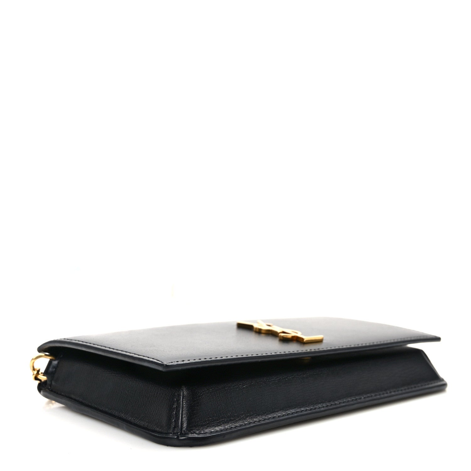 Saint Laurent Grained Calfskin Monogram Phone Holder Crossbody Black 4 of 9
