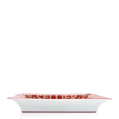 Hermes Porcelain Sellier Change Tray Rouge Or 4 of 7