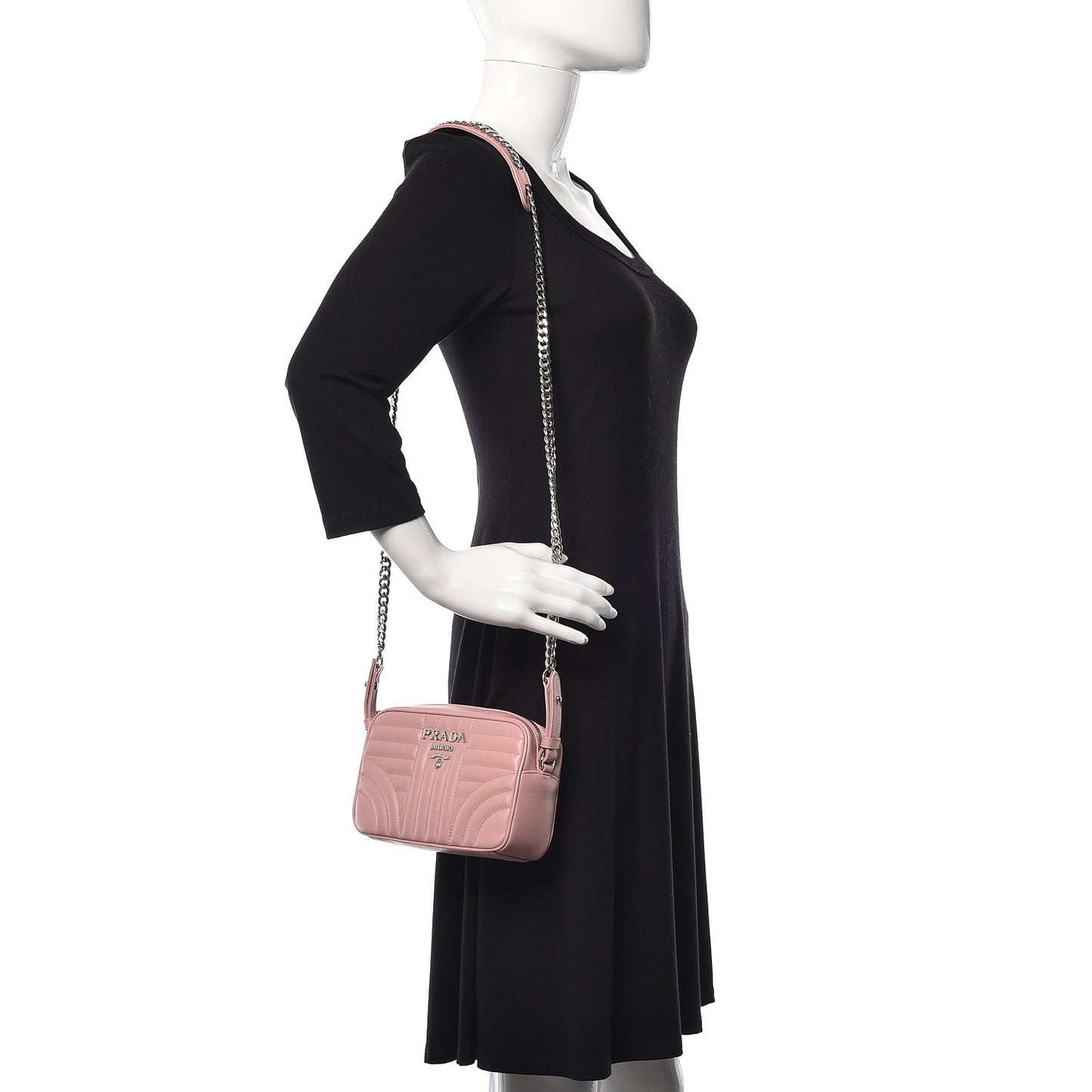 Soft Calfskin Diagramme Crossbody Bag Pesco