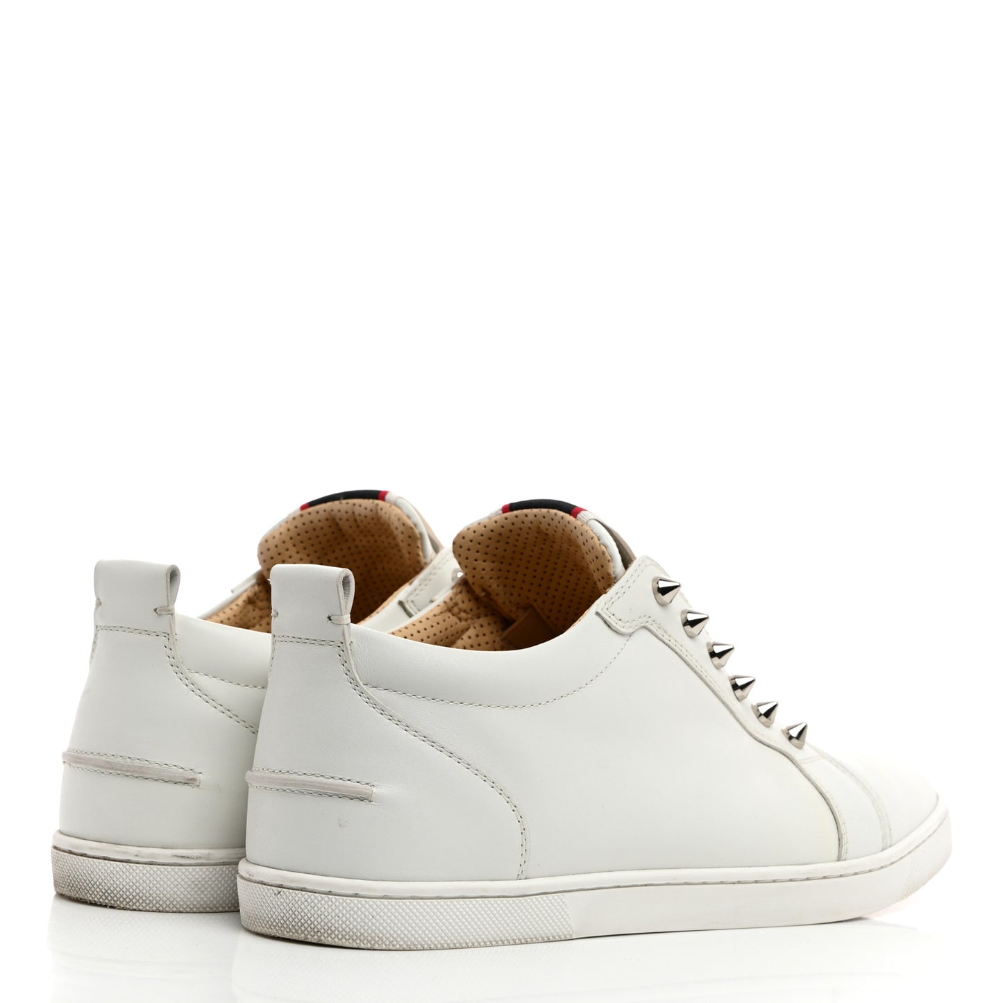 Calfskin Womens F.A.V Fique A Vontade Flat Sneakers 41 White