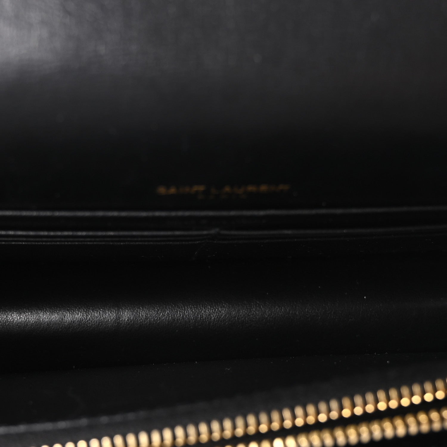 Saint Laurent Calfskin Monogram Sunset Chain Wallet Black 5 of 9
