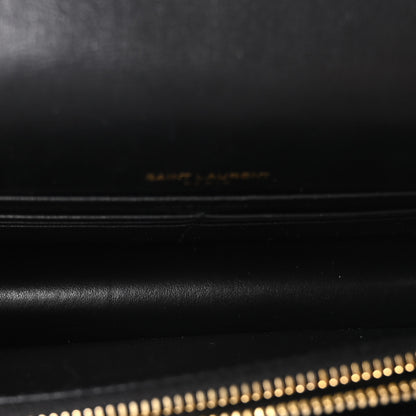 Saint Laurent Calfskin Monogram Sunset Chain Wallet Black 5 of 9