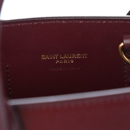 Saint Laurent Calfskin Nano Sac De Jour Dark Amaranto 6 of 12