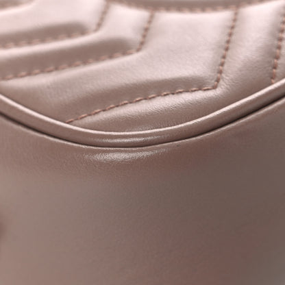 Gucci Calfskin Matelasse Mini GG Marmont Chain Shoulder Bag Porcelain Rose 11 of 13