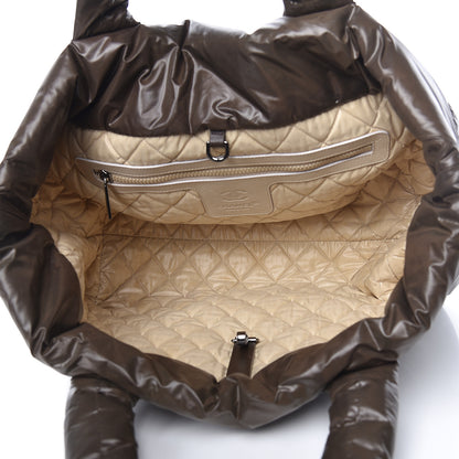 Chanel Nylon Quilted Medium Coco Cocoon Reversible Tote Brown 5 of 11