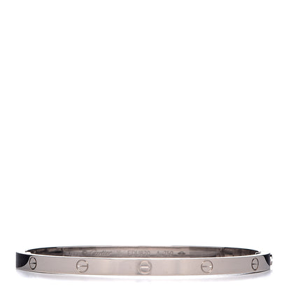 Cartier 18K White Gold Small LOVE Bracelet 16 1 of 7