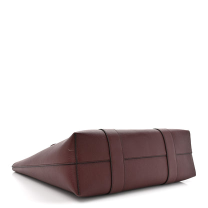 Mulberry Small Classic Grain Bayswater Tote Burgundy Oxford Blue 5 of 10