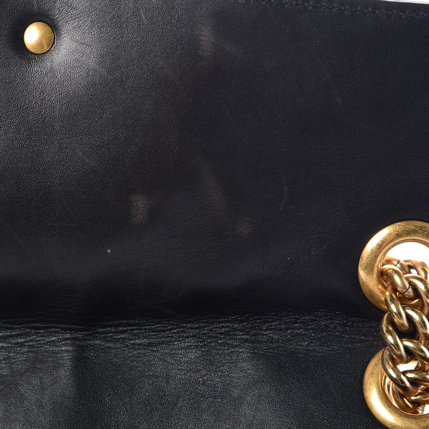 Calfskin Matelasse Small GG Marmont Shoulder Bag Black
