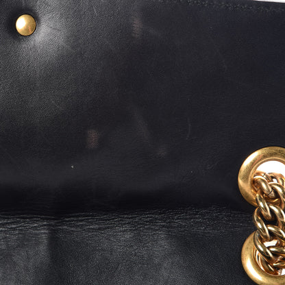 Gucci Calfskin Matelasse Small GG Marmont Shoulder Bag Black 11 of 18