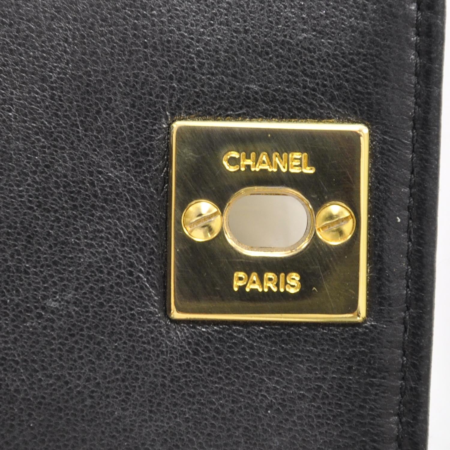 Chanel Lambskin Quilted Evening Flap Black 11 of 11