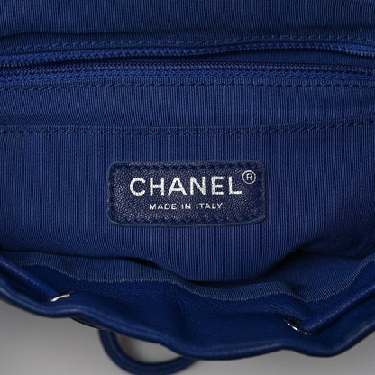 Chanel Lambskin Quilted Small Urban Spirit Backpack Blue 5 of 8