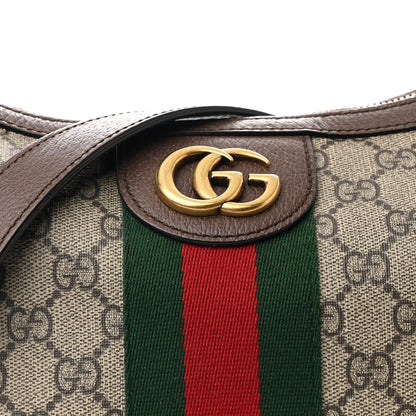 Gucci GG Supreme Monogram Web Small Ophidia Half Moon Hobo Brown 8 of 11
