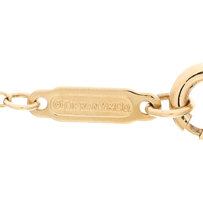 Tiffany 18K Yellow Gold Diamond Mini Tag Pendant Necklace 4 of 5