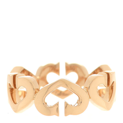 Cartier 18K Yellow Gold Diamond Hearts and Symbols Ring 50 5.25 3 of 5
