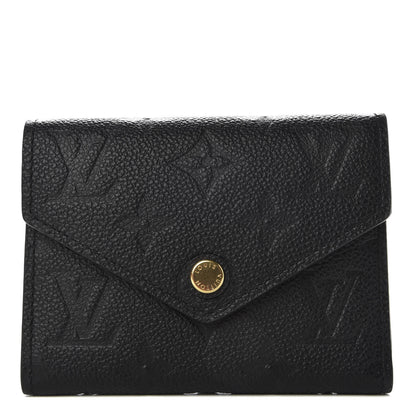 Louis Vuitton Empreinte Victorine Wallet Black 1 of 8