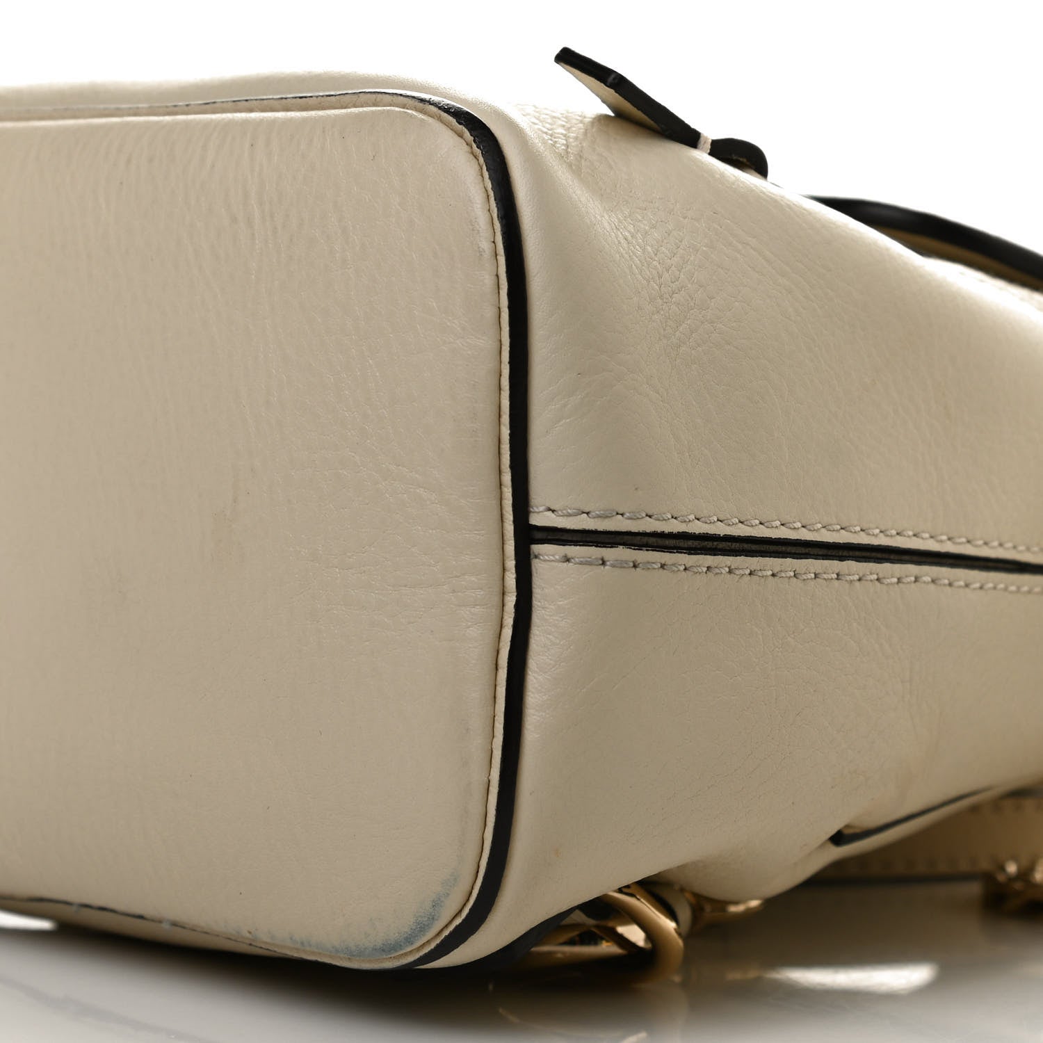 Chloe Suede Calfskin Mini Faye Backpack Off White 10 of 13