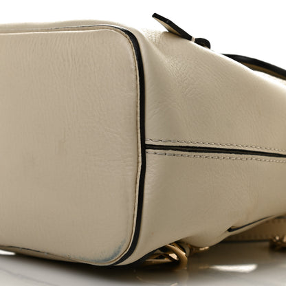 Chloe Suede Calfskin Mini Faye Backpack Off White 10 of 13