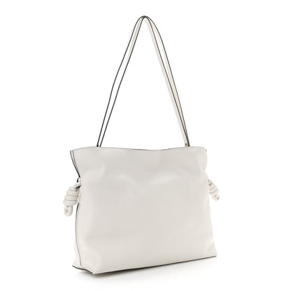 Loewe Calfskin Small Flamenco Knot Bag White 2 of 7