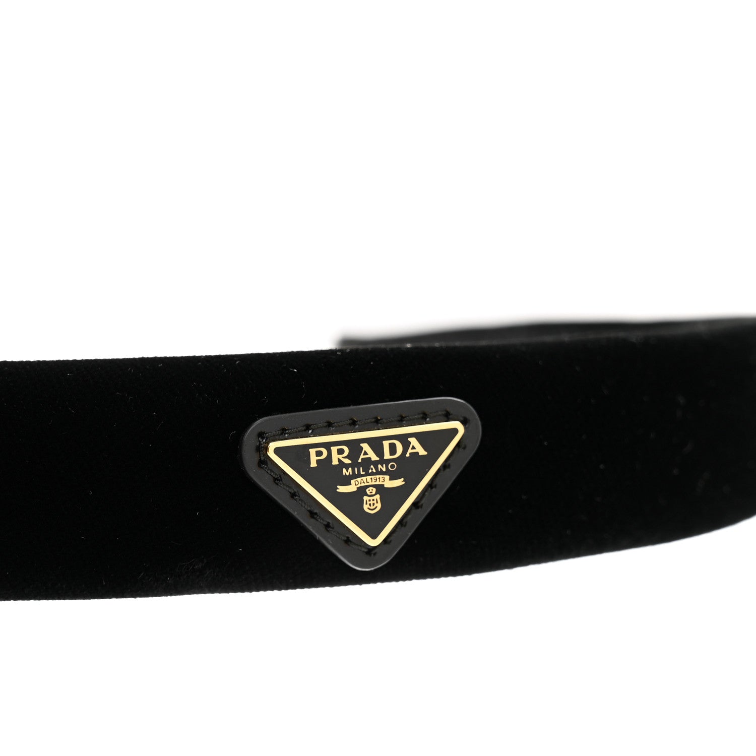 Prada Velvet Headband Black 7 of 7