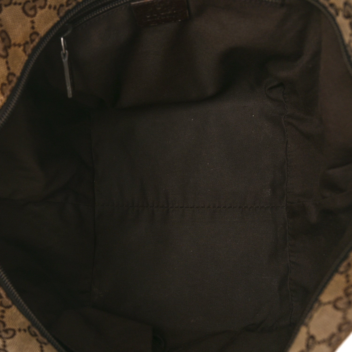 Gucci GG Monogram Small Web Handle Bucket Tote Dark Brown 5 of 10