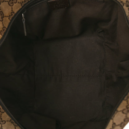 Gucci GG Monogram Small Web Handle Bucket Tote Dark Brown 5 of 10