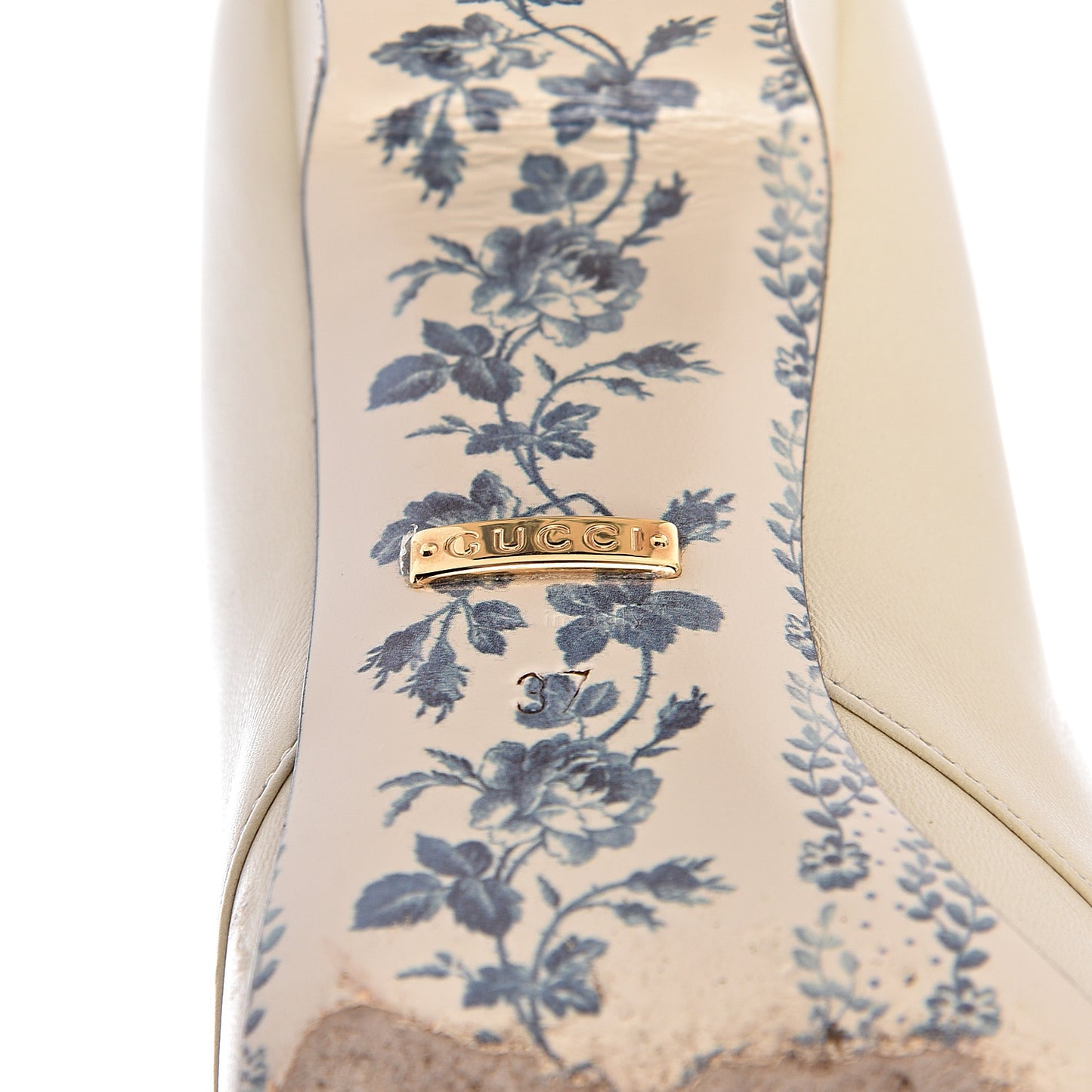 Malaga Kid GG Victoire 55mm Loafer Pumps 37 Vintage White